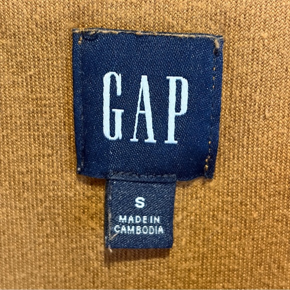 GAP Velour Crewneck Sweatshirt Velvet in Bright Brown, Size S - Picture 11 of 12